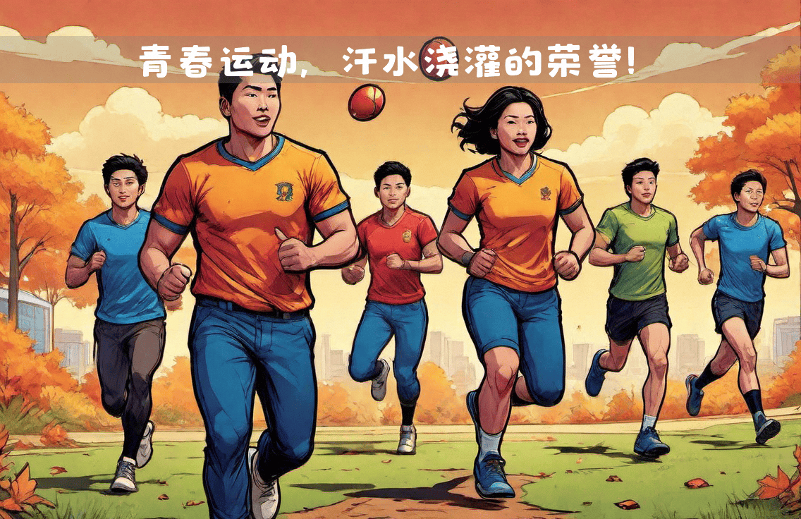 精彩比赛中，球员们散发着激情和汗水