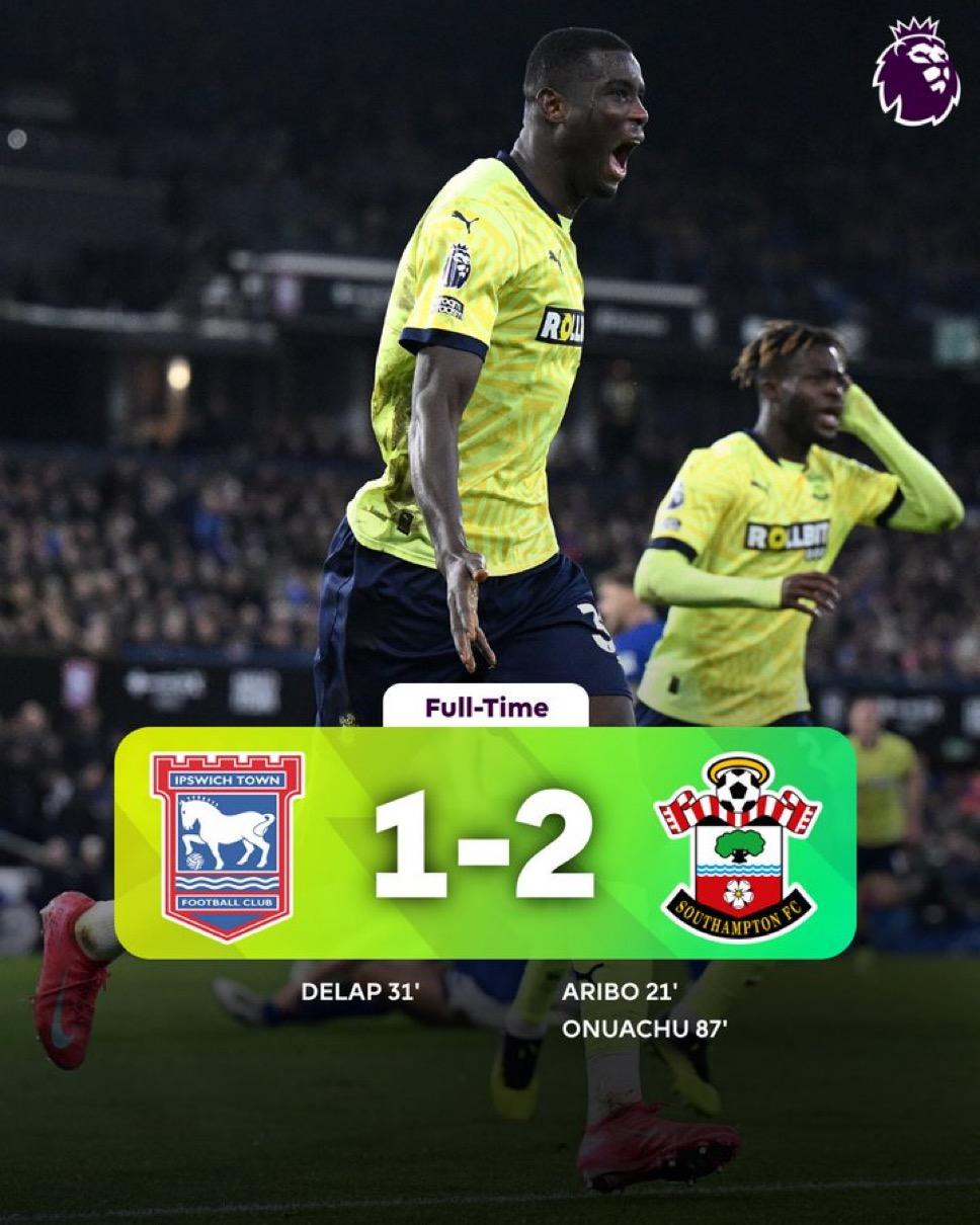 关于伊普斯维奇客场平局，英超积分榜排名继续保级状态的信息