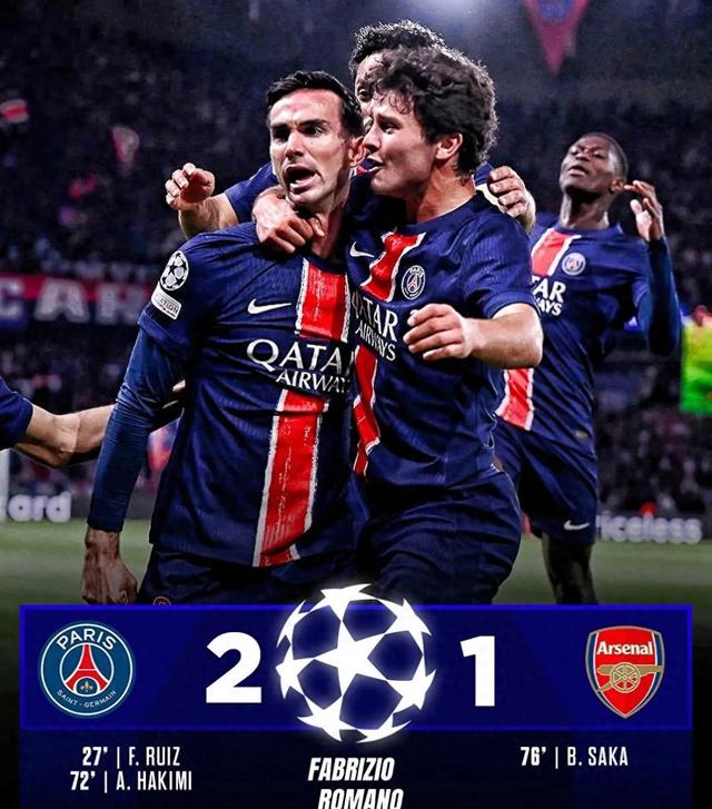 巴黎圣日耳曼连扳两球，掀翻对手逆袭取胜