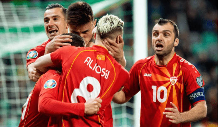 开云体育在线-北马其顿队在欧预赛中表现出色，取得胜利