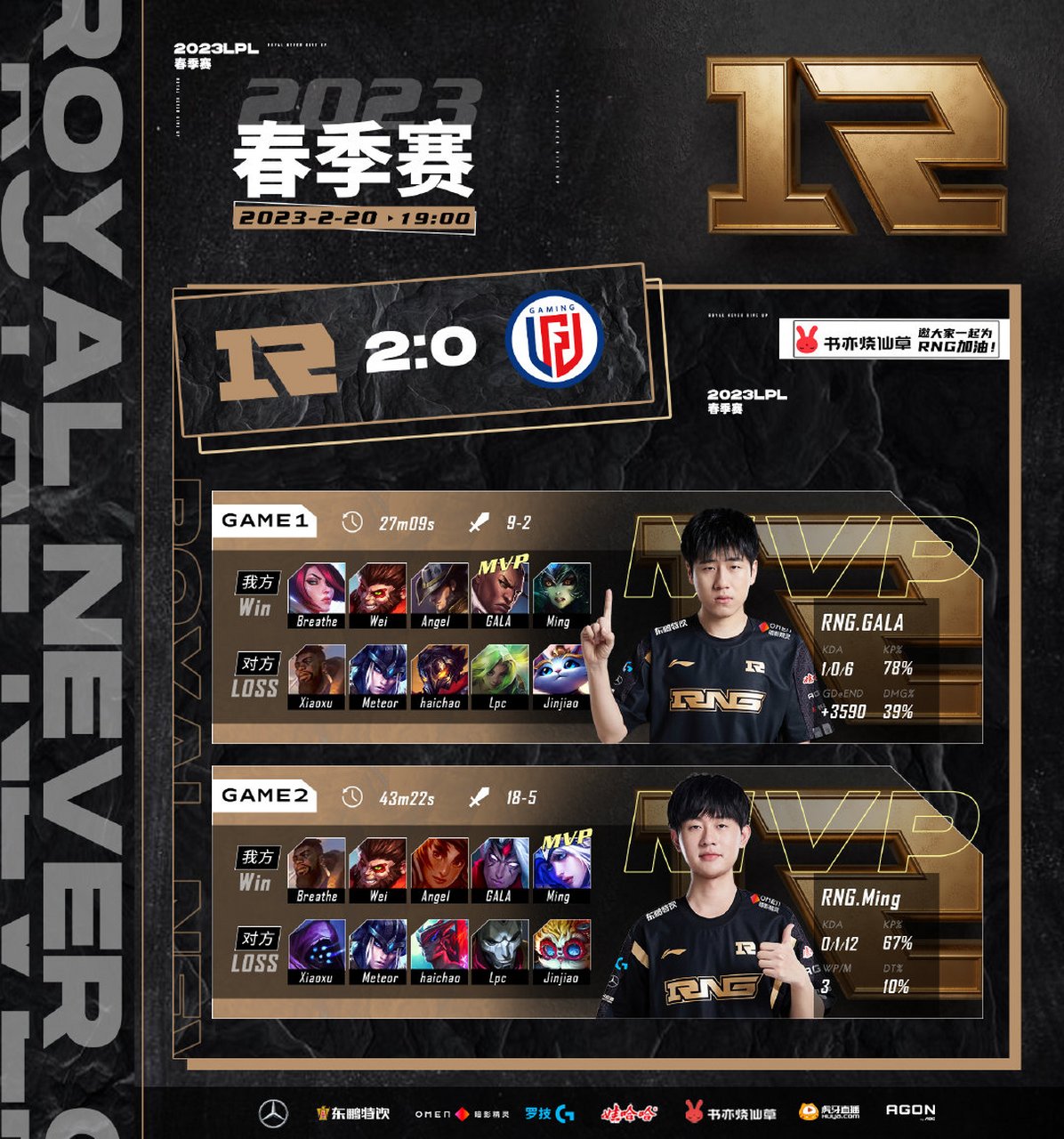 包含RNG血洗LGD，Upset高光表现的词条